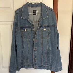 Men’s Original Use Blue Denim Jacket, Size Large